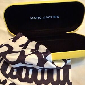 Marc Jacobs Yellow and Black Sunglasses Case